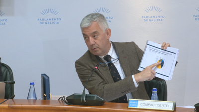 Valentín García, este mércores no Parlamento
