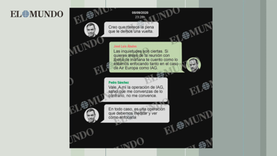 Mensaxes ás que tivo acceso en exclusiva El Mundo