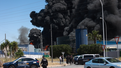 Columna de fume do lugar onde se produciu o accidente /Rocío Ruz / Europa Press
