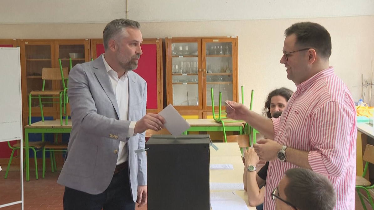 Pedro Nuno Santos, candidato do Partido Socialista nas eleccións lexislativas deste domingo en Portugal