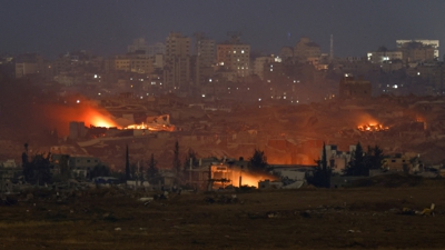 Lapas nun punto de Gaza atacado por Israel nas últimas horas. REUTERS/Amir Cohen