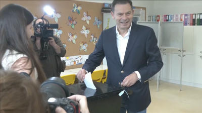 Luís Montenegro, candidato de Alianza Democrática, e actual primeiro ministro en funcións. Imaxe/Reuters