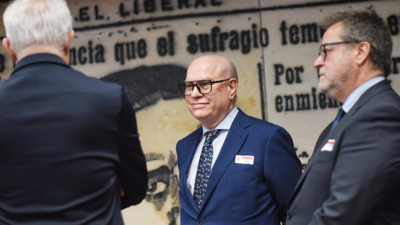 O director do Parador de Turismo de Teruel, Joaquín Gutiérrez López, comparece na Comisión sobre o caso Koldo no Senado, ao 19 de maio de 2025, en Madrid (España). Fernando Sánchez-Europa Press.