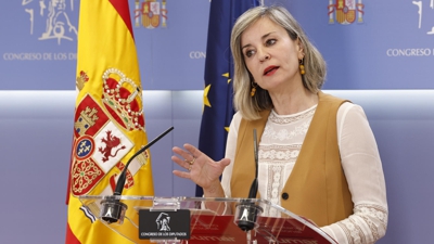 A voceira de Sumar, Verónica Martínez. (EFE/Chema Moya)