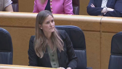 Sara Aagesen na sesión de control ao Goberno no Senado