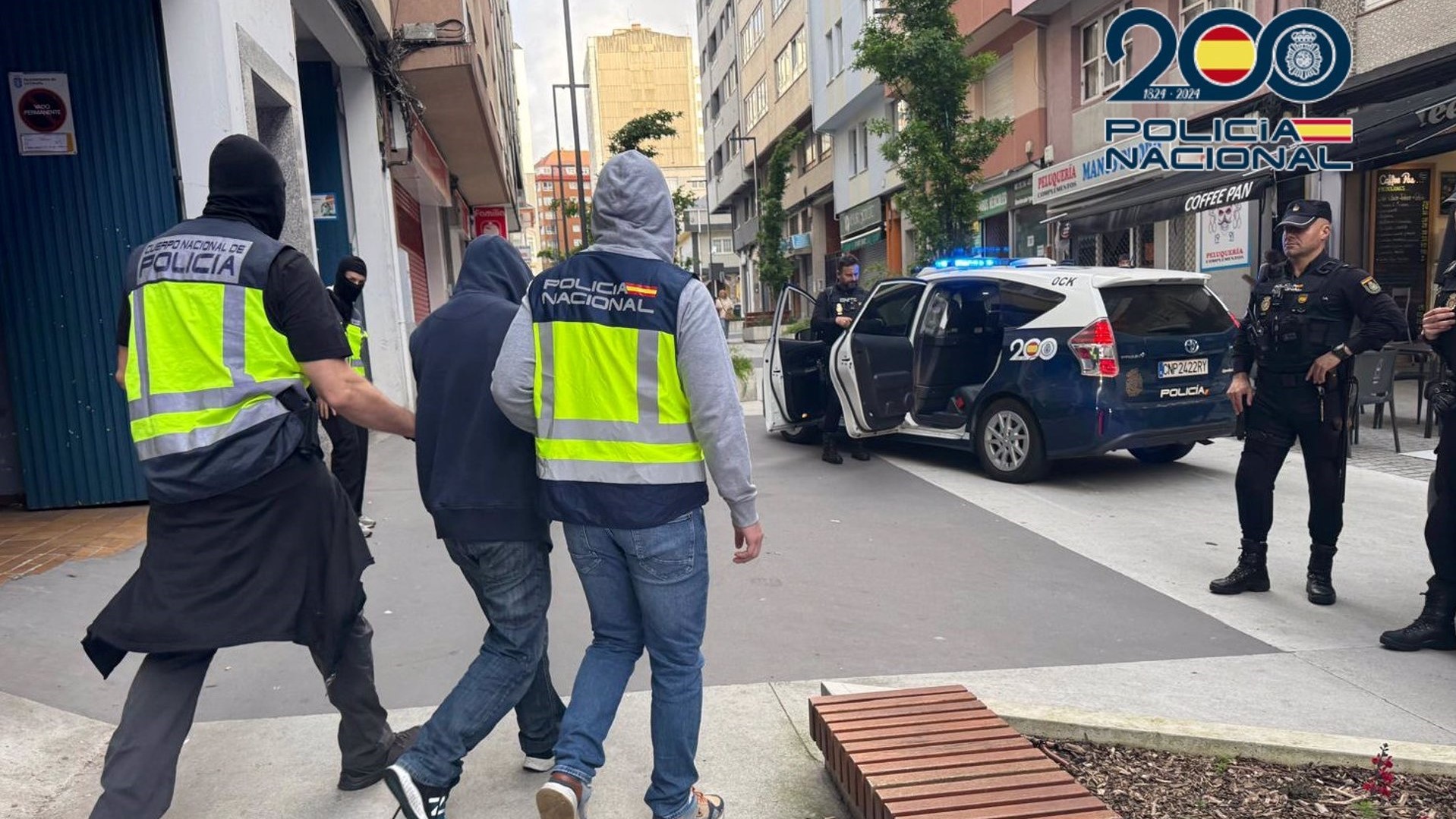 Un dos homes detidos na Coruña (Policía Nacional)