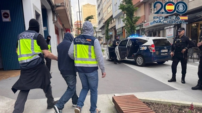 Un dos homes detidos na Coruña (Policía Nacional)