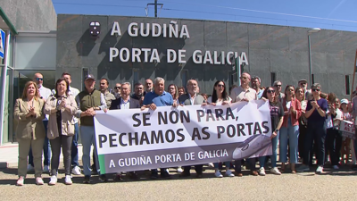 Concentración na estación A Gudiña-Porta de Galicia