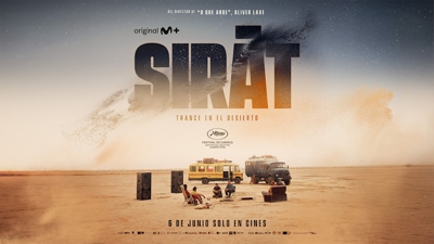 Cartel oficial da película 'Sirat', dirixida por Oliver Laxe que opta á Palma de Ouro á Mellor Película en Cannes, Francia