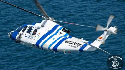 Helicóptero 'Pesca I'. Imaxe de arquivo de Gardacostas de Galicia, Salvamento Marítimo