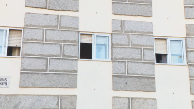 Vivenda da vítima no barrio Primeiro de Maio de Verín