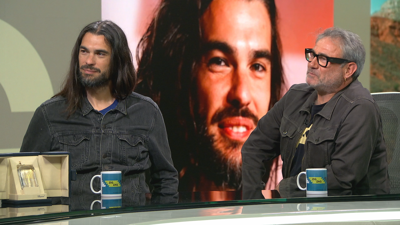 Oliver Laxe, director de 'Sirat', e Sergi López, protagonista do filme