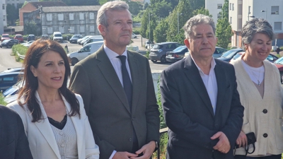 Allegue, Rueda e Lores, o pasado luns en Pontevedra (Pedro Dávila/Europa Press)