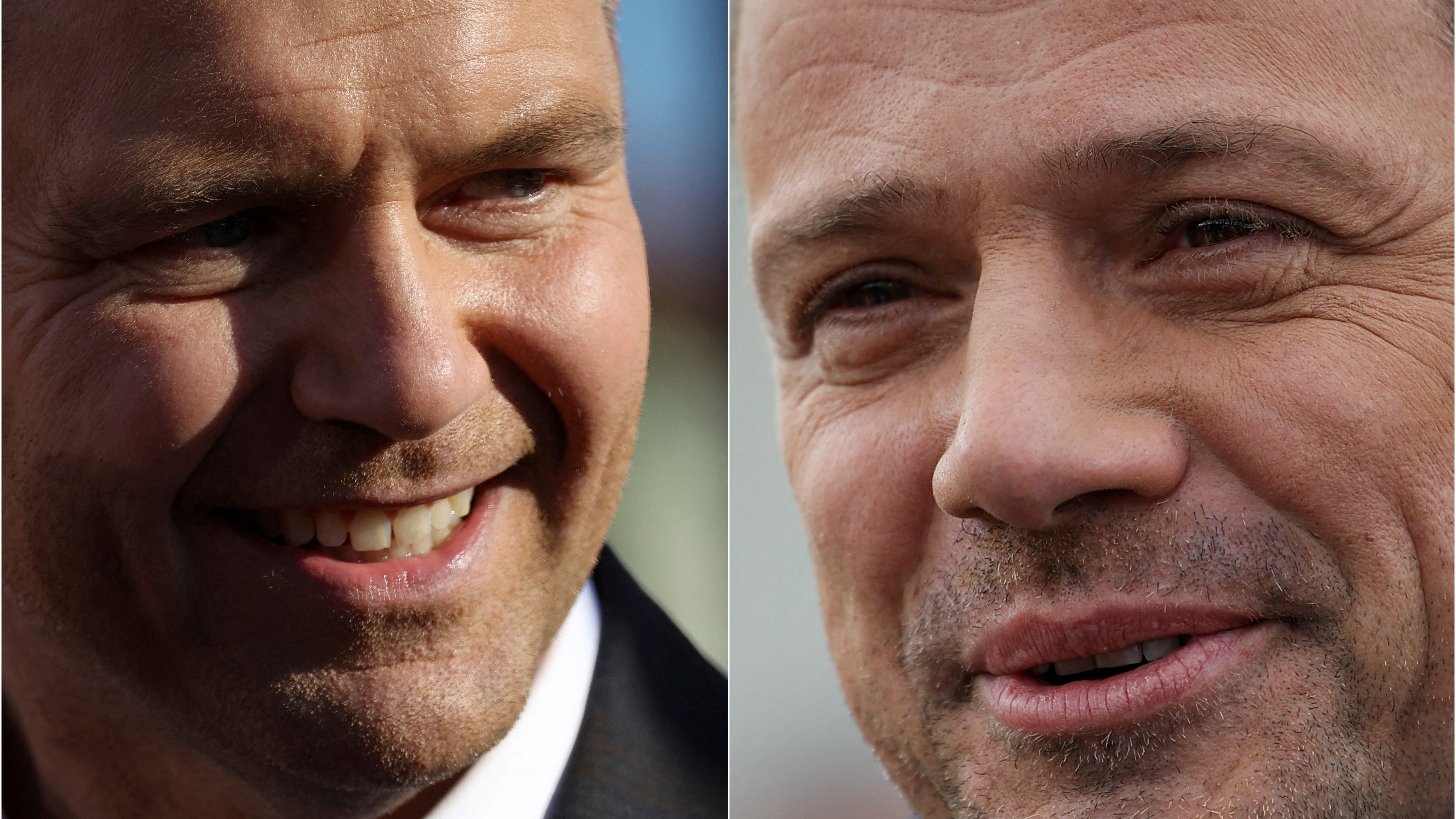 Rafal Trzaskowski e Karol Nawrocki protagonizaron un resultado moi axustado na primeira volta (REUTERS/Kacper Pempel)