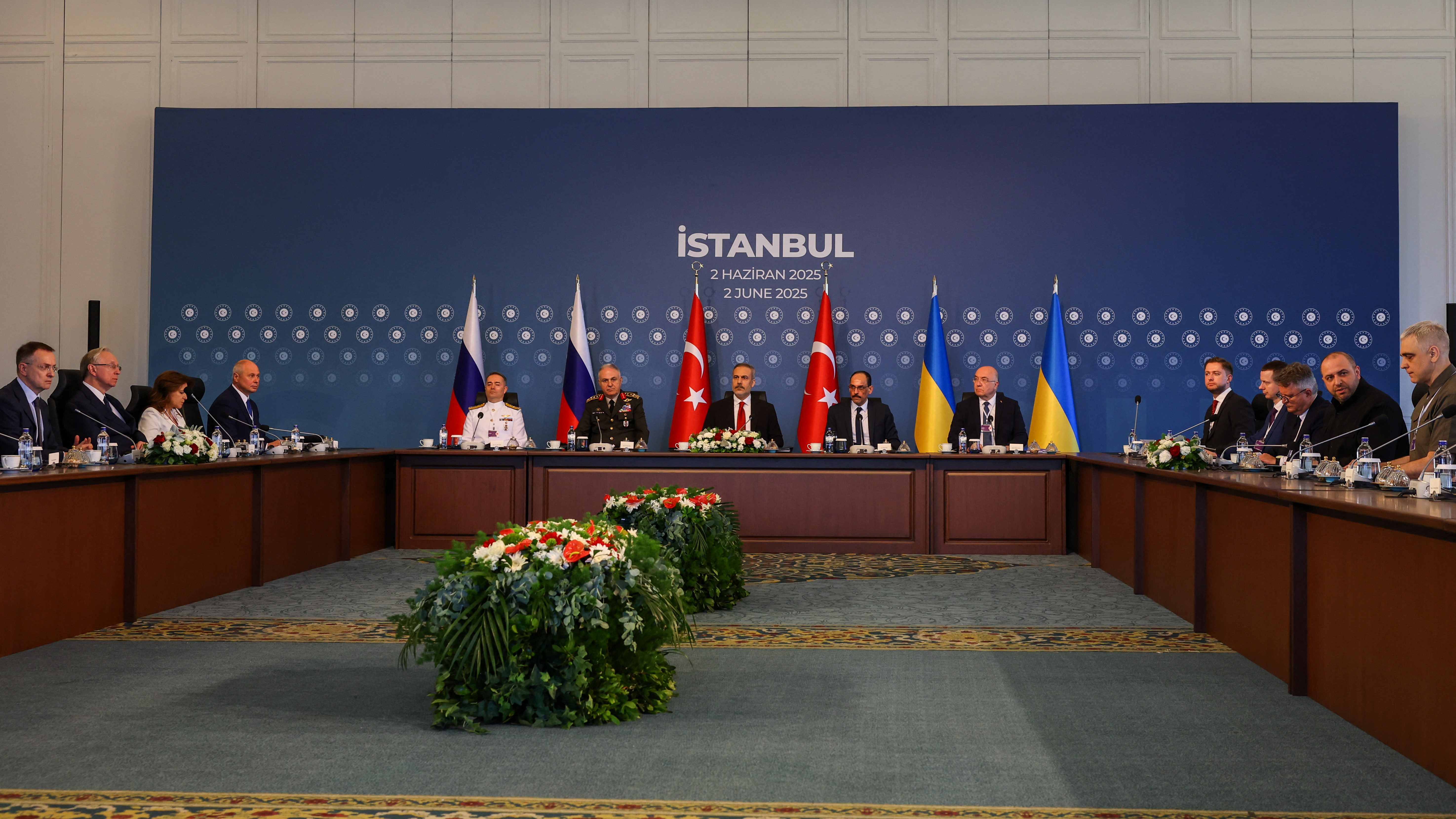 Reunión en Istambul entre as delegacións de Ucraína e Rusia (Reuters/Murad Sezer)