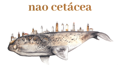 Unha balea franca cos doce faros da Costa da Morte na portada de 'Nao Cetácea'