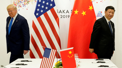 O presidente chinés, Xi Jinping, e o presidente estadounidense, Donald Trump/ Kevin Lamarque/ Reuters