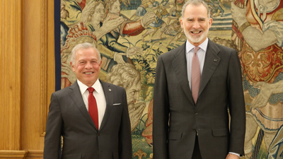 O rei Filipe VI recibe o rei de Xordania, Abdalá II (Marta Fernánde /Europa Press)