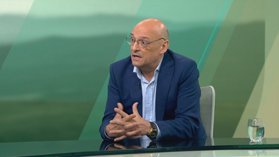 O deputado de Democracia Ourensana no Parlamento, Armando Ojea, este luns nunha entrevista no 'Bos días' da TVG