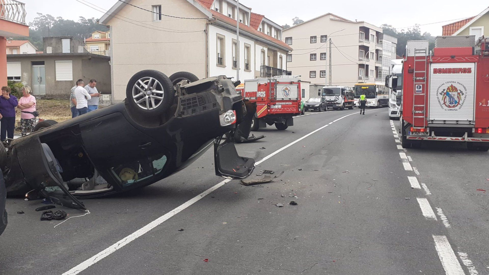 Imaxe do accidente/Consorcio de Bombeiros da Coruña