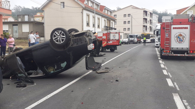Imaxe do accidente/Consorcio de Bombeiros da Coruña