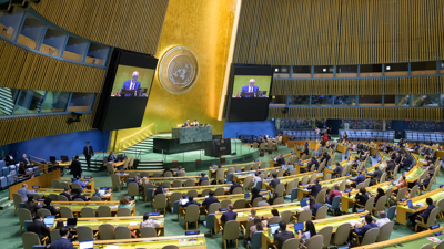 Vista da votación dunha resolución na Asemblea Xeral da ONU/Foto de arquivo/Manuel Elias/Europa Press