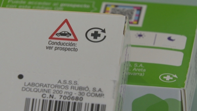 Caixas de medicamentos co distintivo correspondente á súa reciclaxe