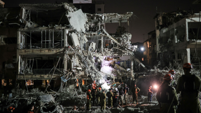 Columnas de fume tras o ataque con mísiles de Irán contra Israel/Gideon Markowicz/Reuters