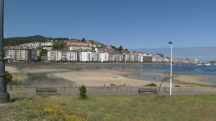 Imaxe de arquivo da praia de Santa Marta, en Baiona