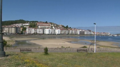 Imaxe de arquivo da praia de Santa Marta, en Baiona