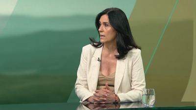 A secretaria xeral do PPdG, Paula Prado, este mércores nunha entrevista no 'Bos días' da TVG