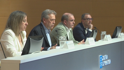 O conselleiro de Sanidade, durante a presentación do protocolo