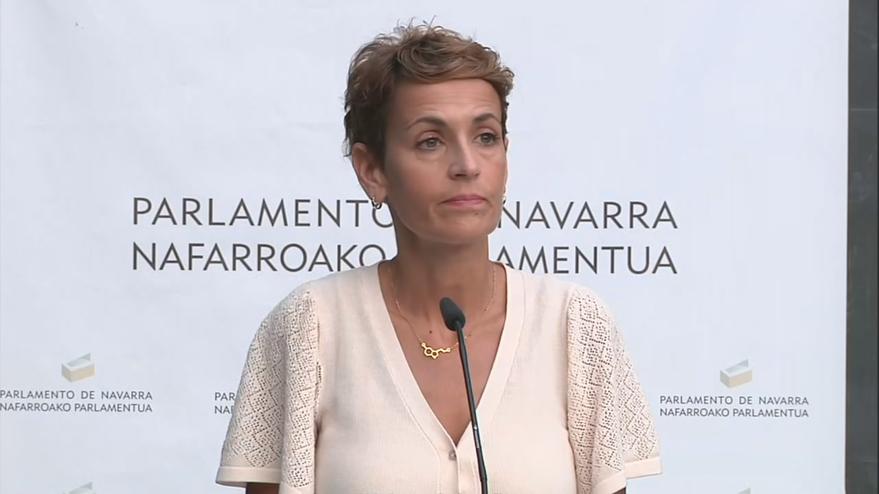 A presidenta navarra, María Chivite, nunha imaxe de arquivo