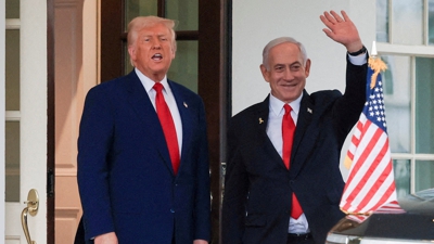 Trump e Netanyahu na Casa Branca o pasado mes de abril. REUTERS/Kevin Mohatt