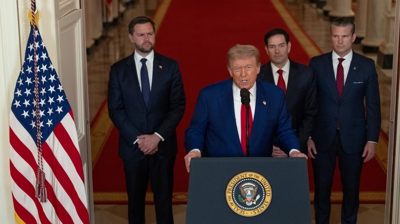 Trump durante a súa alocución. REUTERS/Carlos Barria/Pool