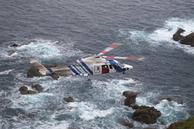 Helicóptero Pesca II. Foto: Salvamento Marítimo