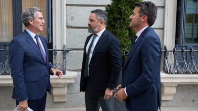 Feijóo e Abascal nunha imaxe de arquivo (Europapress)