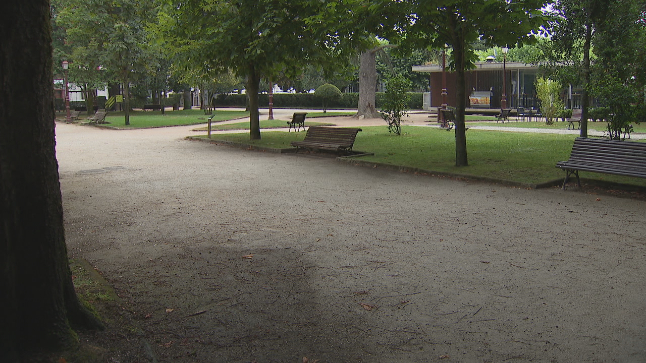 Parque Rosalía de Castro de Lugo onde se produciu a malleira