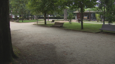 Parque Rosalía de Castro de Lugo onde se producíu a malleira