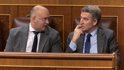 O portavoz do PP no Congreso, Miguel Tellado e o presidente do PP, Alberto Núñez Feijóo/ Foto de arquivo/ Eduardo Parra/ Europa Press
