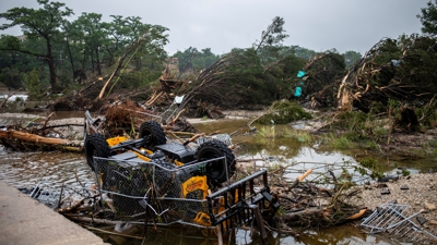 Imaxe tomada na cidade de Kerrville, no condado de Kerr. REUTERS/Sergio Flores