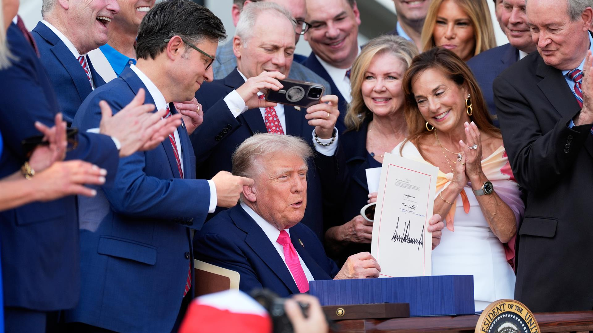 Trump na Casa Branca o pasado 4 de xullo. EUROPA PRESS/Alex Brandon/Pool vía CNP
