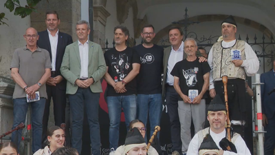 O presidente da Xunta, Alfonso Rueda, participou na inauguración do festival