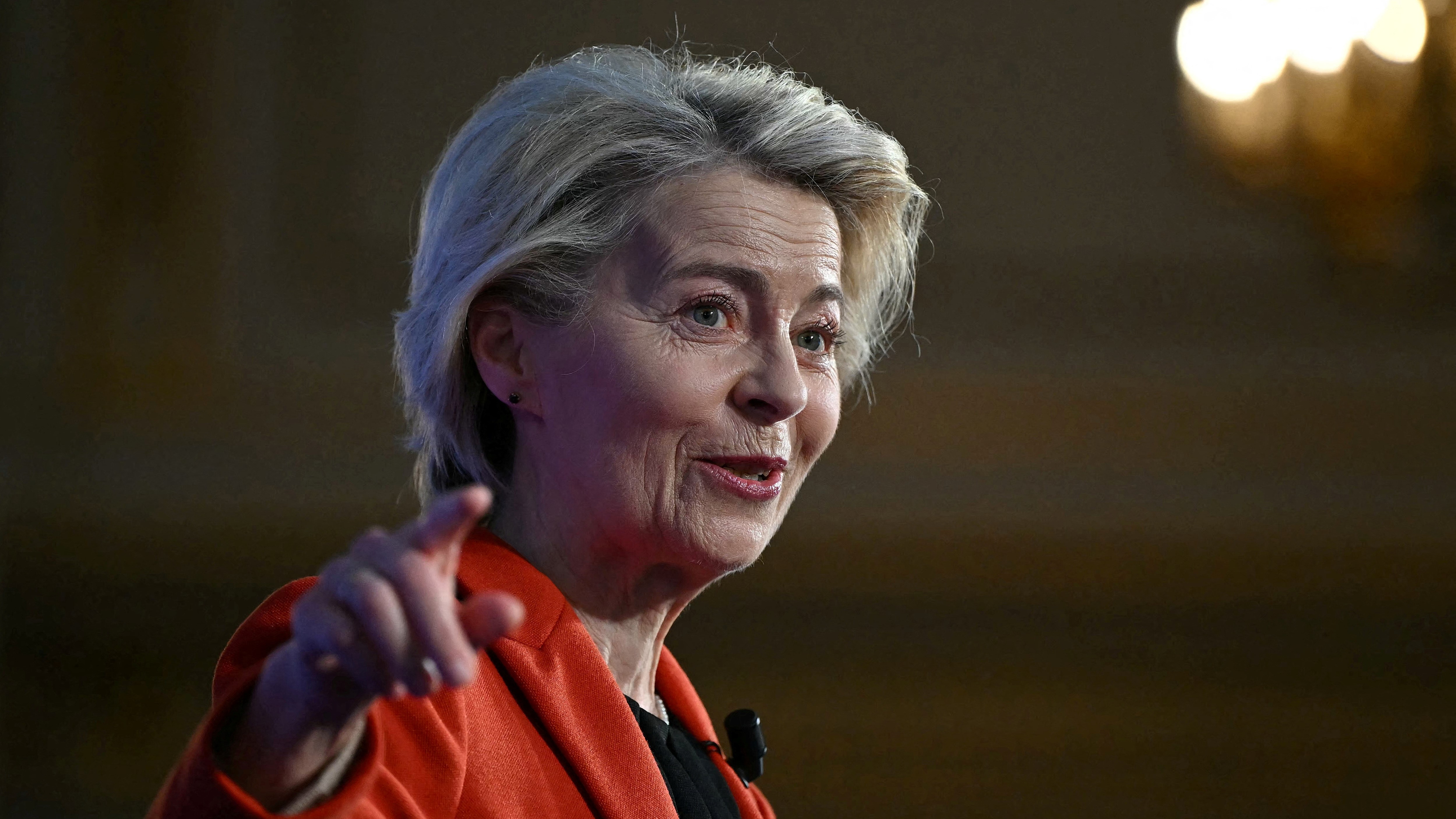 Von der Leyen o pasado abril en Londres. JUSTIN TALLIS/Pool vía REUTERS