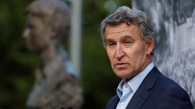Feijóo nun acto en Madrid esta semana. EFE/Juanjo Martín