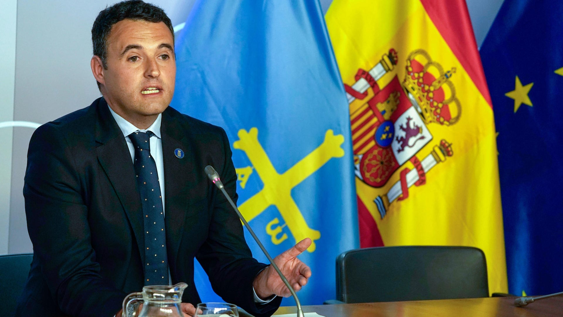 Guillermo Peláez, conselleiro de Facenda de Asturias. EFE/Paco Paredes