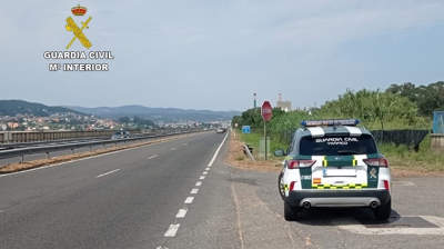 Control de velocidade na N-550 en Caldas/Guardia Civil