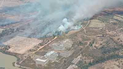 O vento agravou o incendio nas últimas horas. EFE/Xunta de Estremadura