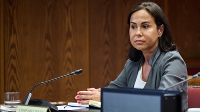Isabel Pardo de Vera durante a súa comparecencia na comisión de investigación polo caso Koldo, o 29 de maio de 2025 (Jesús Hellín / Europa Press / Arquivo)