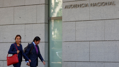 Pardo de Vera, á súa chegada á Audiencia. EFE / Mariscal